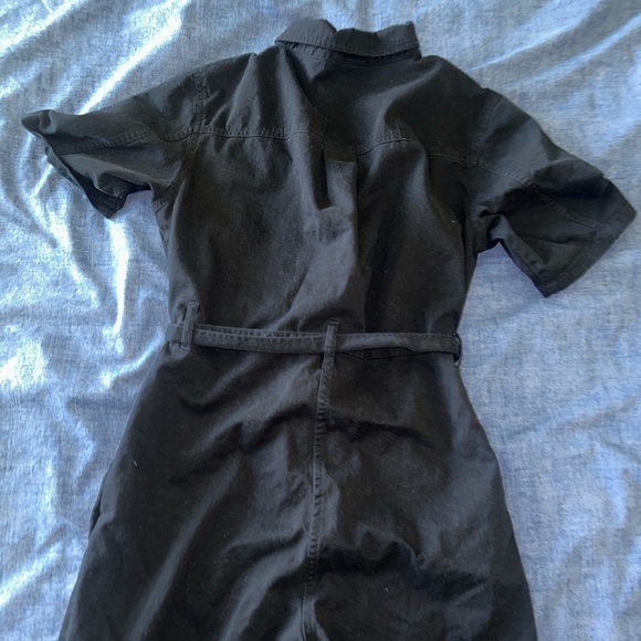 Cotton Twill Jumpsuit black - Picture 3 of 10